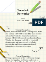 Trends & Networks-Course Outline
