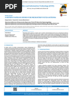 A Review Paper On Design For Microstrip Patch Ante