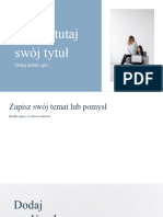 Biała Stonowana Niebieska Prosta Korporacyjna Szeryfowe Prezentacja