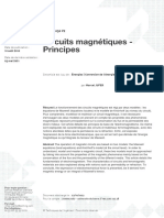 Circuits Magnétiques - Principes: Réf.: D1050 V2