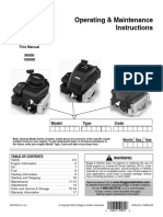 Operating & Maintenance Instructions: Model Series Covered in This Manual 90000 100000