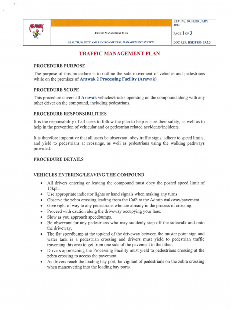 Traffic Management Fleet Management Plan PDF