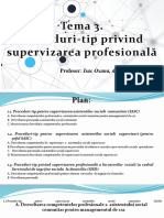 Tema 3. Proceduri Tip Privind Supervizarea