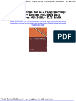 Solution Manual For C Programming Program Design Including Data Structures 6th Edition D S Malik
