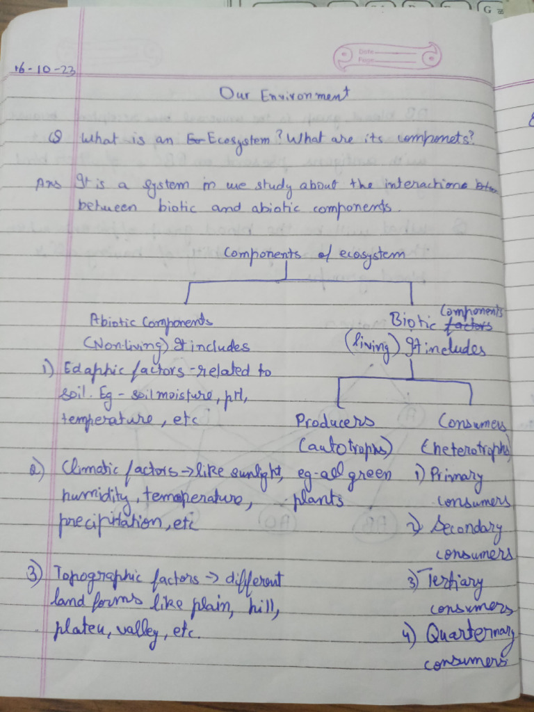 our-environment-notes-class-10-free-of-cost-best-pdf