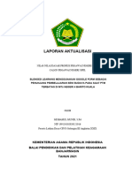 Laporan Aktualisasi: Kementerian Agama Republik Indonesia Balai Pendidikan Dan Pelatihan Keagamaan Banjarmasin TAHUN 2021