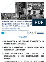 Argentina Siglo XXI: Deudas Sociales Crónicas y Desigualdades Crecientes. Perspectivas y Desafíos