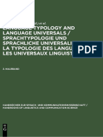Language Typology and Language Universals - An International Handbook (Vol - 2)