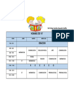 Horario-Cintya Segundo B