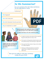 How to Write a Summary Poster