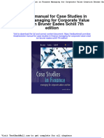 Solution Manual For Case Studies in Finance Managing For Corporate Value Creation Bruner Eades Schill 7th Edition