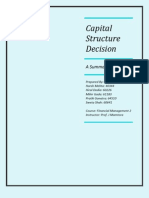 Capital Structure Decision Report