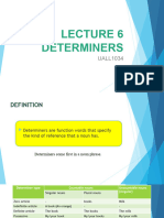 Topic 6 - Determiners