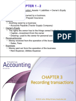 Topic 3 - Recording Transactions - Exercise