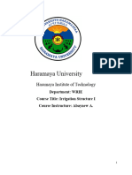 Irrigation Structure I Course Material