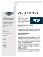 Abdul Rehman CV