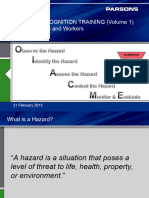 Hazard Recognition Trainng (Vol 1) - Student Manual