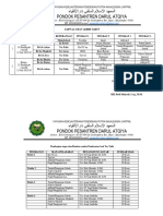 Pembagian Tugas Soal & Jadwal Pas Pondok 2023