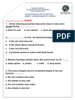 Weekly Assessment 1 Primary 4