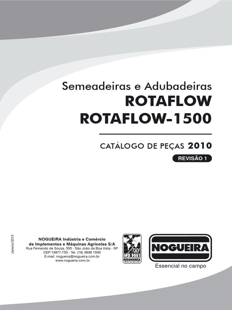 Catálogo de Peças Semeadeiras RotaFlow | PDF | Parafuso | Bens ...