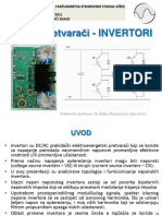 DC AC Pretvaraci INVERTORI OSNOVE