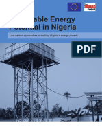 Renewable Energy Potential in Nigeria: Low-Carbon Approaches To Tackling Nigeria's Energy Poverty