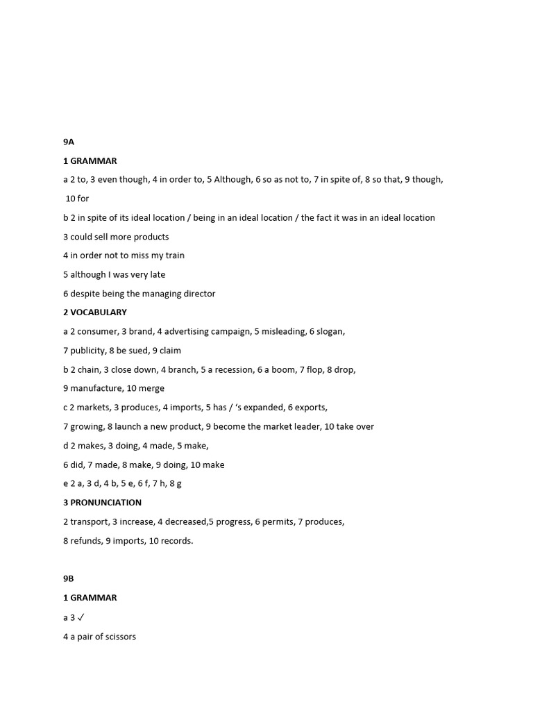 Upper Intermediate Workbook Answers | PDF | Human Communication ...