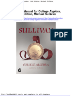 Solution Manual For College Algebra 11th Edition Michael Sullivan