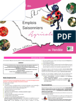 Livret 2020 Des Emplois Saisonniers Agricoles de La Vendée