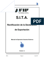 MANUALSITARectificaciondela Declaracionde Exportacion EXTERNOS