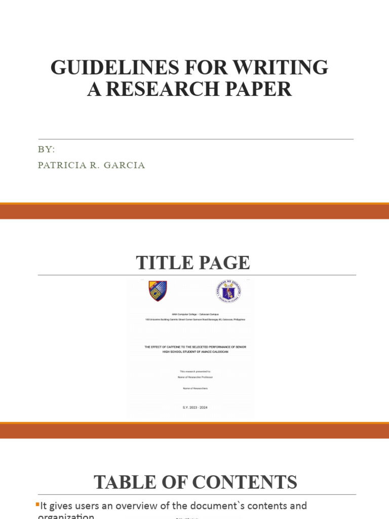 Research Paper Writing Guidelines | PDF | Survey Methodology | Methodology