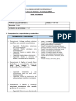 Silabo de Ciencia y Tecnologia 1º a-B;IVB-2023