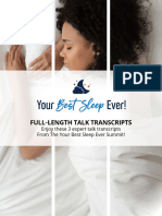 3 Interview Transcripts From Your Best Sleep Ever Summit
