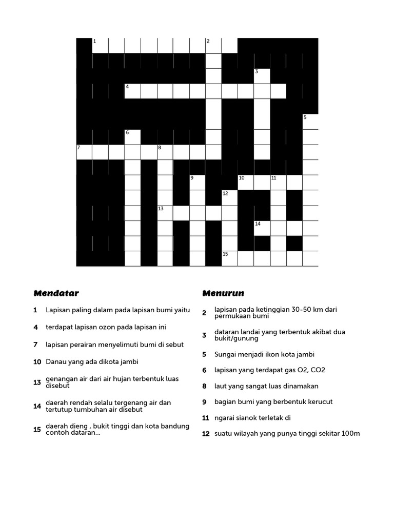 Bermain Teka Teki Silang Pdf