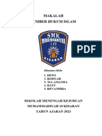 Makalah Sumber Hukum Islam