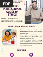 Teacher Professinal Codes of Ethics