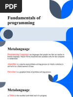 Fundamentals of Programming