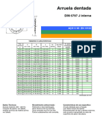 Arruela Dentada: DIN 6797 J Interna