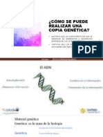 CÓMO SE PUEDE REALIZAR UNA COPIA GENÉTICA