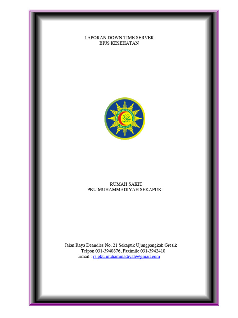 Laporan Downtime Server BPJS | PDF