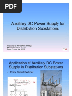 Download Auxiliary DC Power Supply for Distribution Substations by electricalrakesh SN68993474 doc pdf