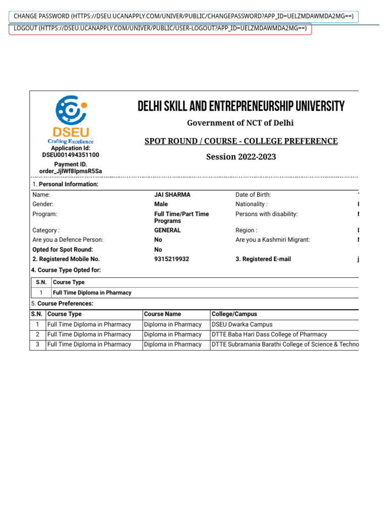 Delhi Skill And Entrepreneurship University Pdf