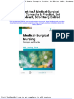 Test Bank For Medical Surgical Nursing Concepts Practice 3rd Edition Dewit Stromberg Dallred