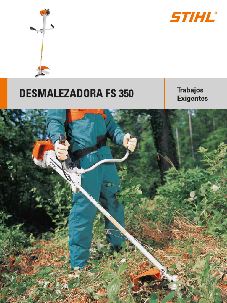 Desmalezadora Stihl FS 350: Ficha Técnica | PDF | Vehículos | Coche