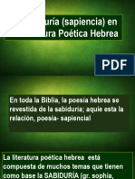 La Sabiduria y La Poesia Hebrea