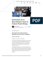 Generative AI in Recruitment - How To Future-Proof Hiring - LinkedIn