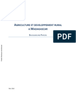 Agriculture Et Developpement Rural À Madagascar