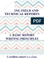 Writing Field and Technical Reports