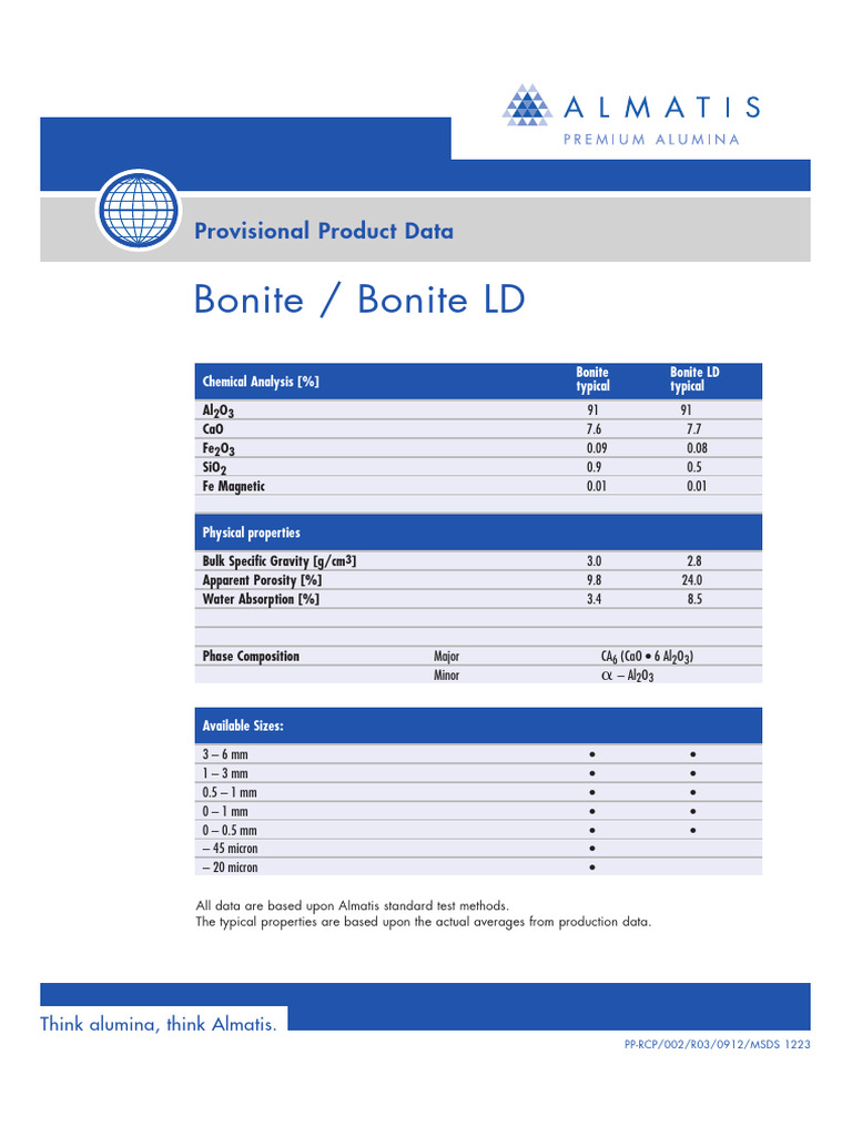 Bonite Bonite LD | PDF | Building Materials | Physical Chemistry