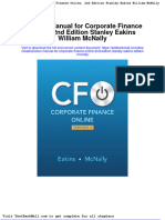 Solution Manual For Corporate Finance Online 2nd Edition Stanley Eakins William Mcnally